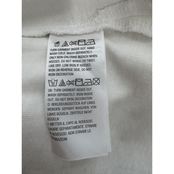 Vintage Quaker Factory White Embroidered Blouse USA Quirky Size L Novelty Funky - Picture 8 of 11